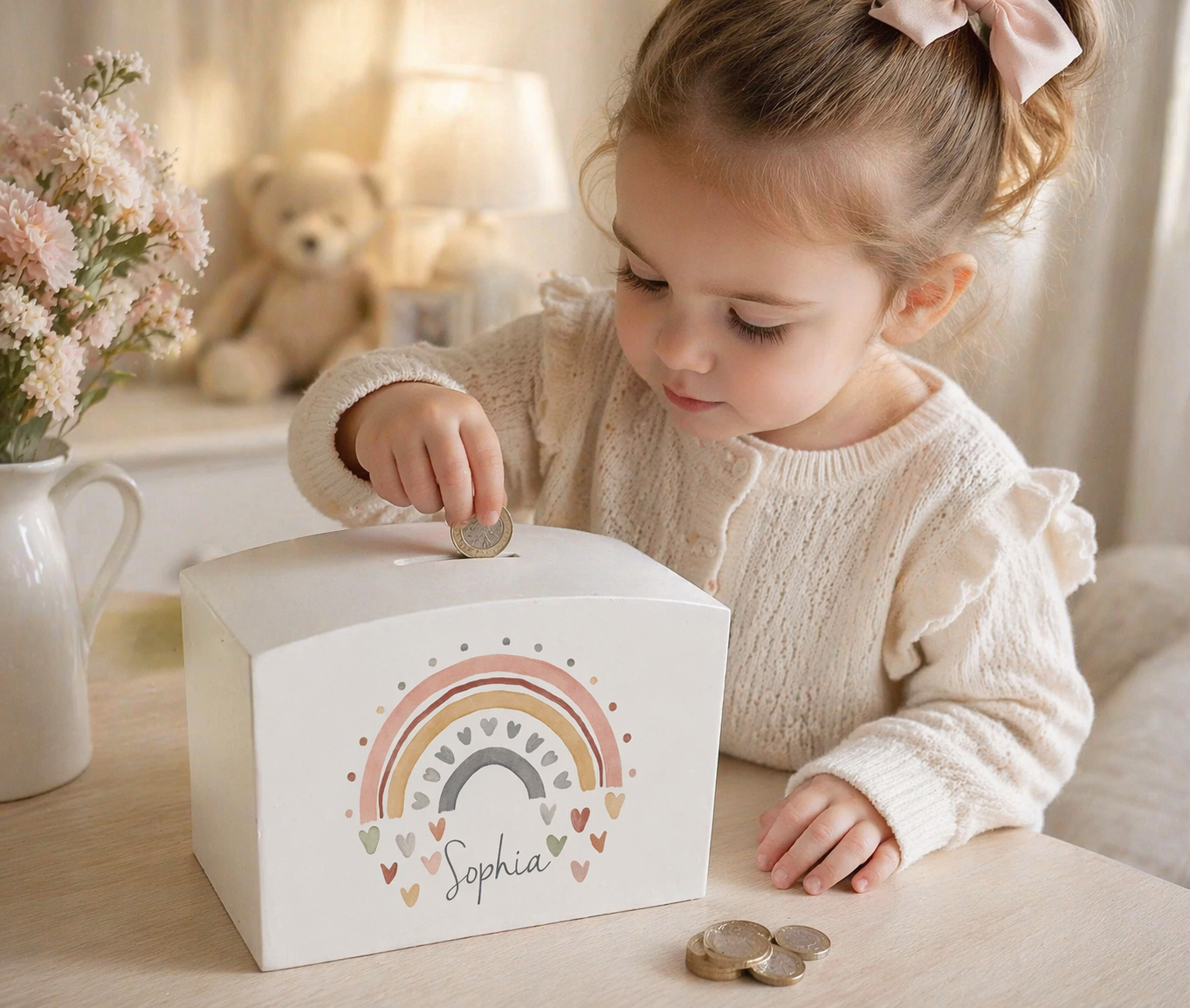 Rainbow money box