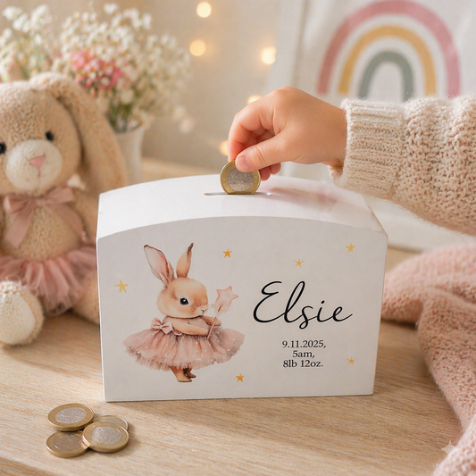 Ballerina Rabbit money box