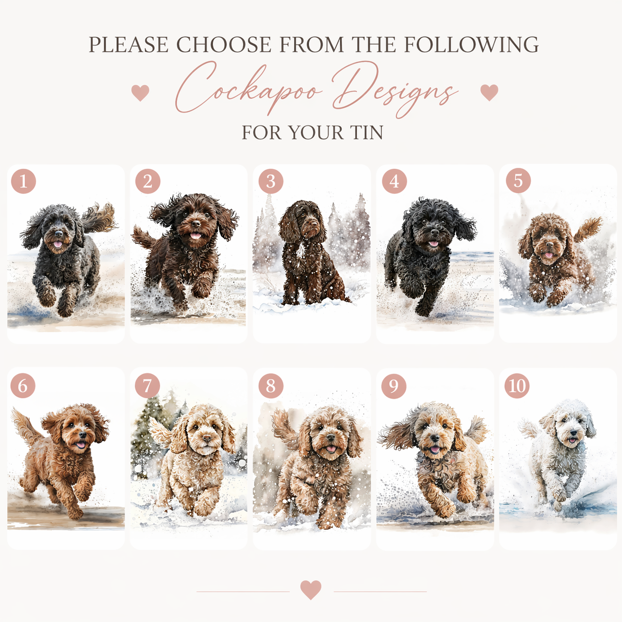 Dog treat tin