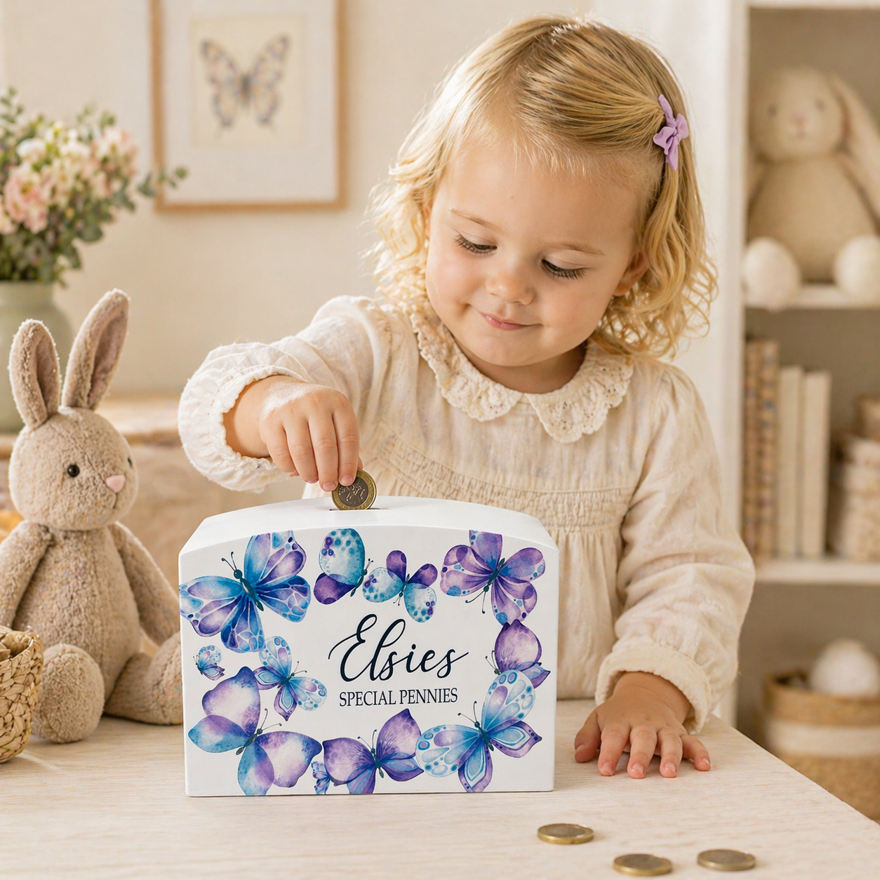 Butterflies money box