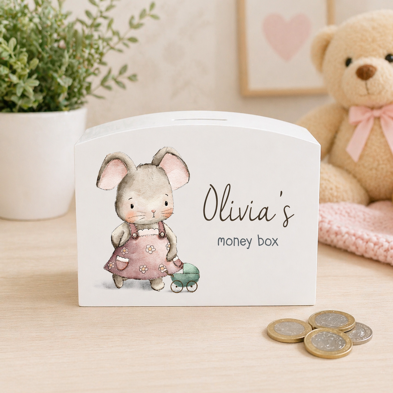 Vintage mouse money box
