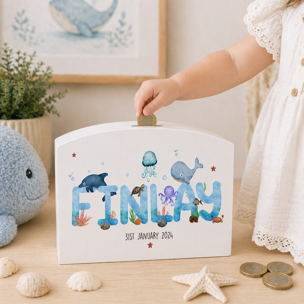 Ocean Sea Life money box