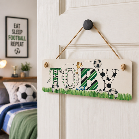 Football door sign