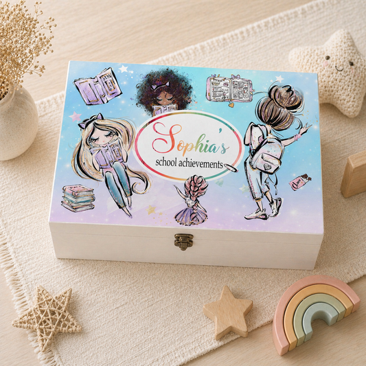 Funky girls keepsake box