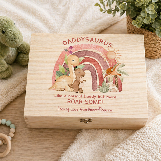 Daddysaurus keepsake box