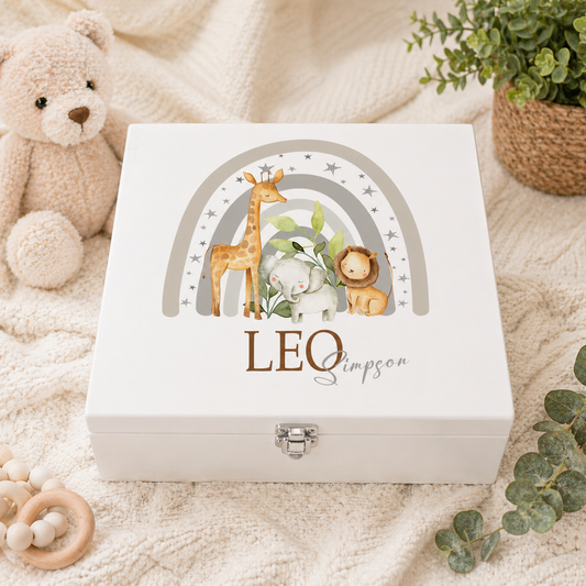 Luxury Safari rainbow keepsake box