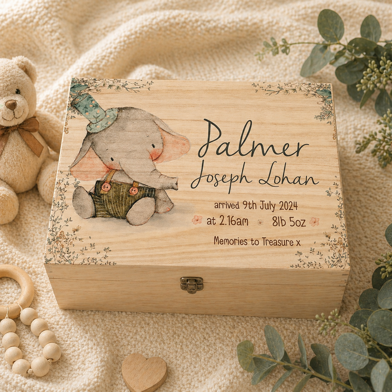 Vintage Elephant keepsake box