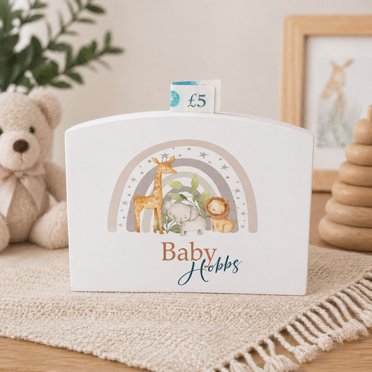 Safari rainbow money box