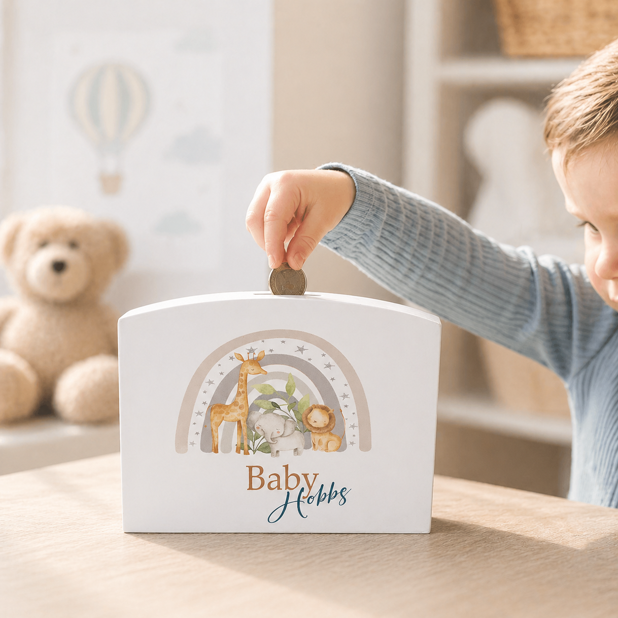 Safari rainbow money box