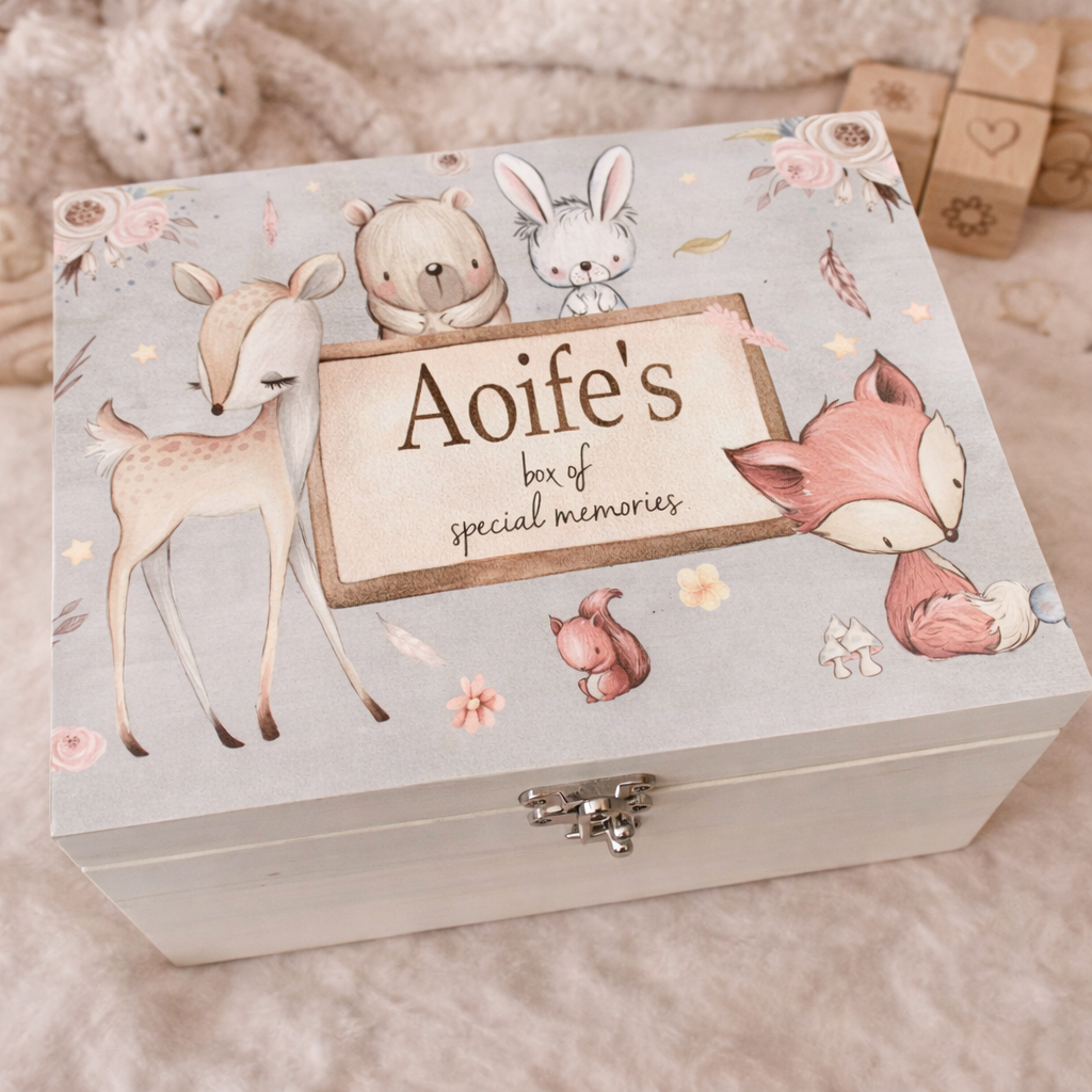 Woodland keepsake box