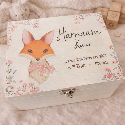 Fox keepsake box