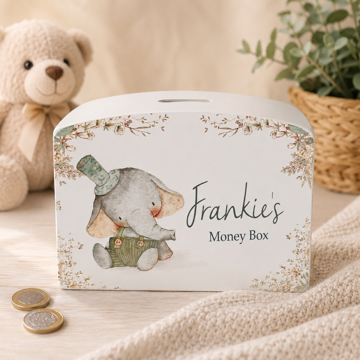Ellie elephant money box