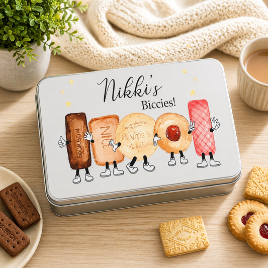 Biscuit character tin