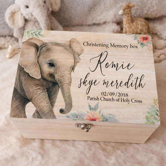 Elephant keepsake box
