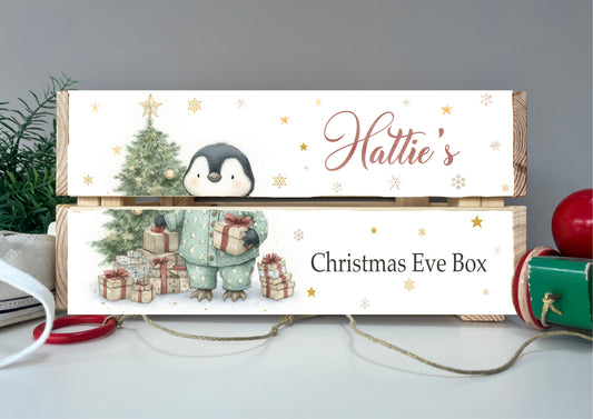 Penguin Christmas Crate