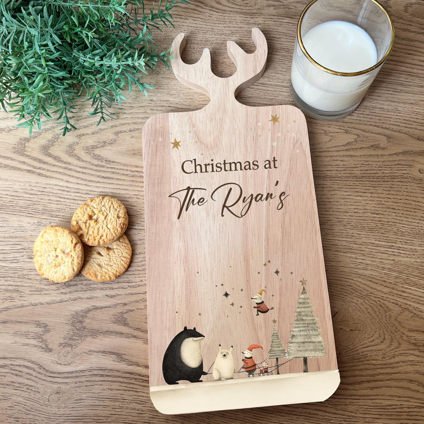 Christmas Woodland Scene Serving Board