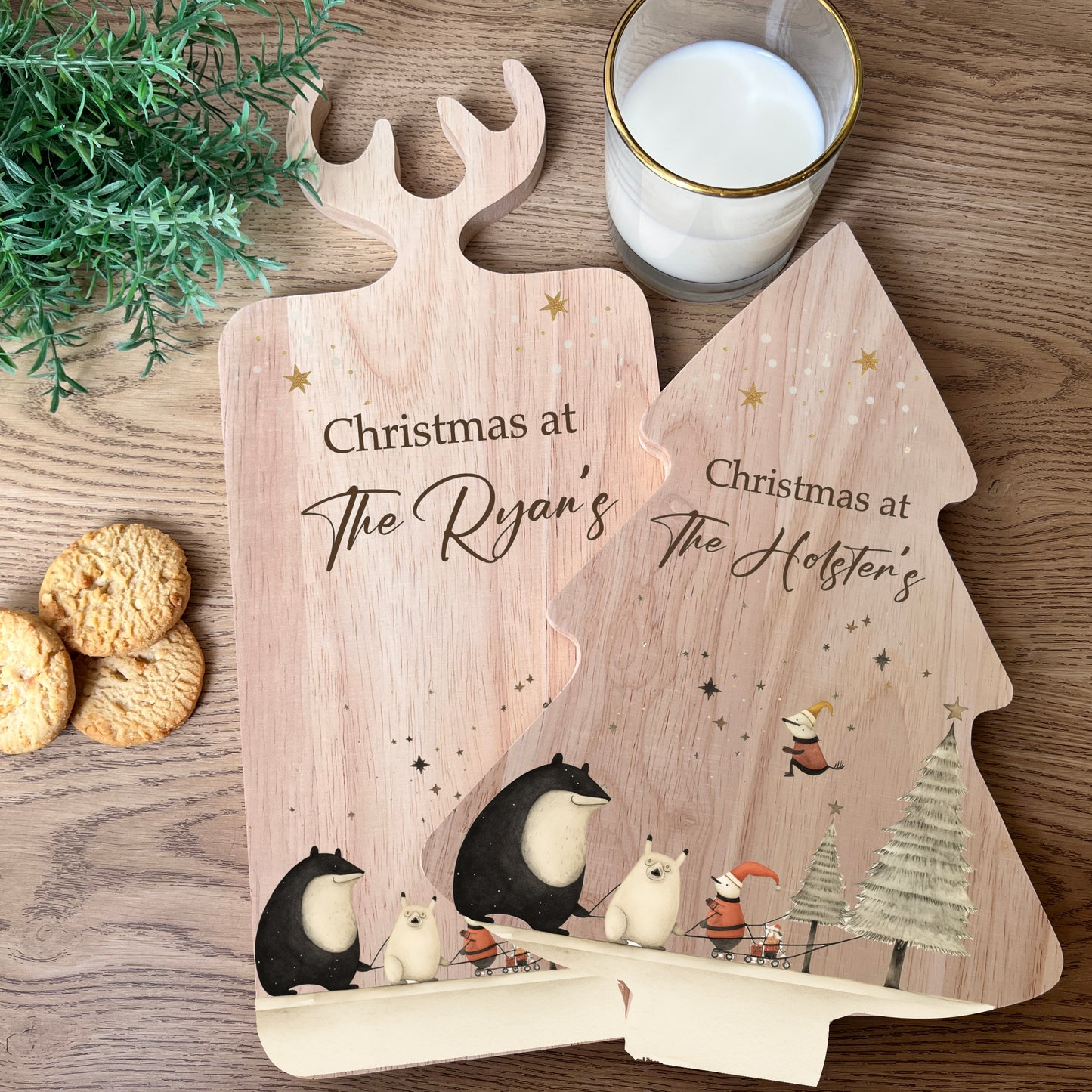 Christmas Woodland Scene Serving Board
