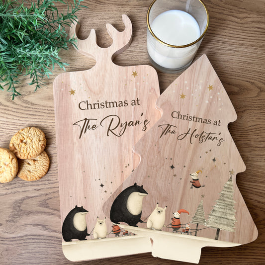 Christmas Woodland Scene Serving Board