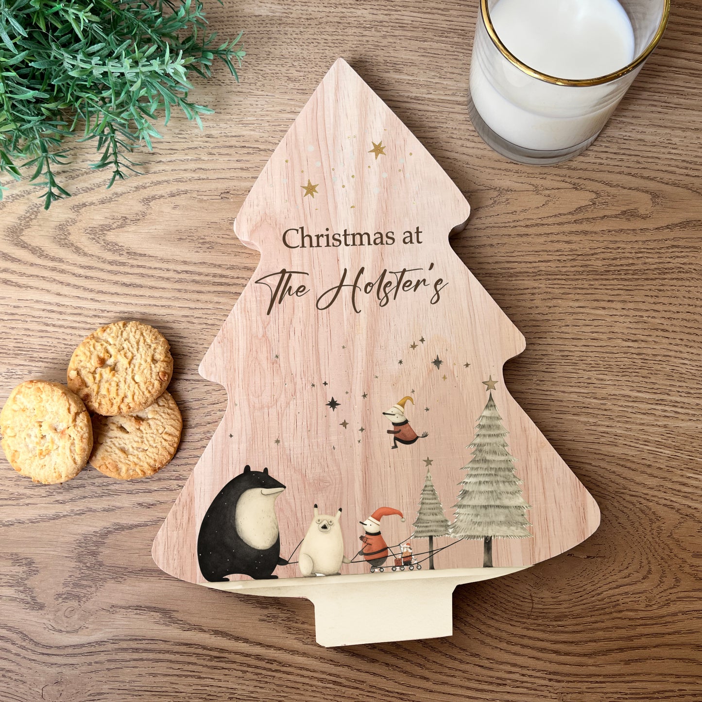 Christmas Woodland Scene Serving Board