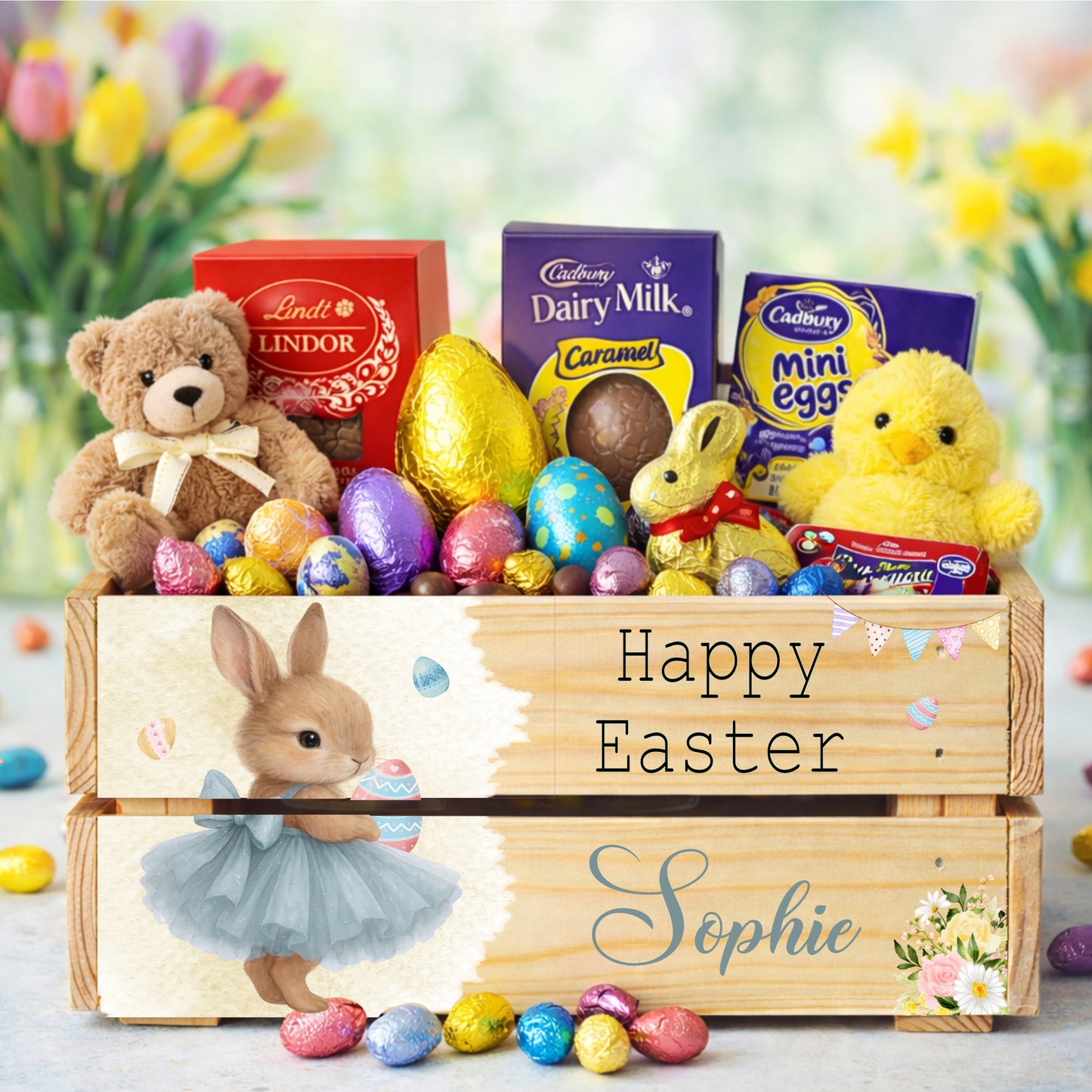 Ballerina Bunny Easter crate