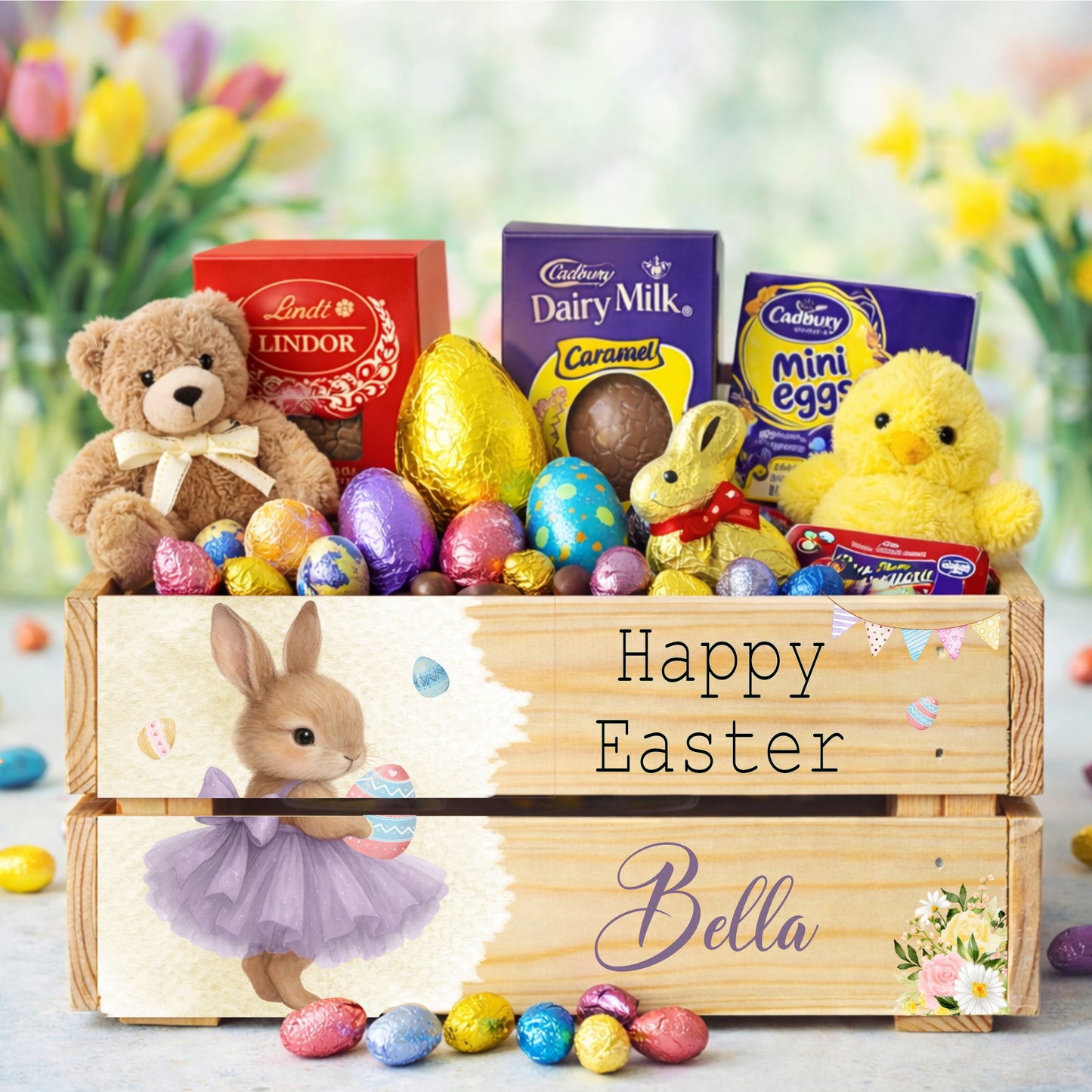 Ballerina Bunny Easter crate