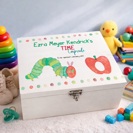 Caterpillar keepsake box