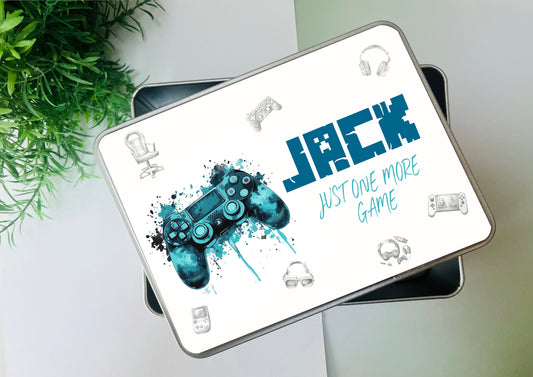 Gaming tin blue