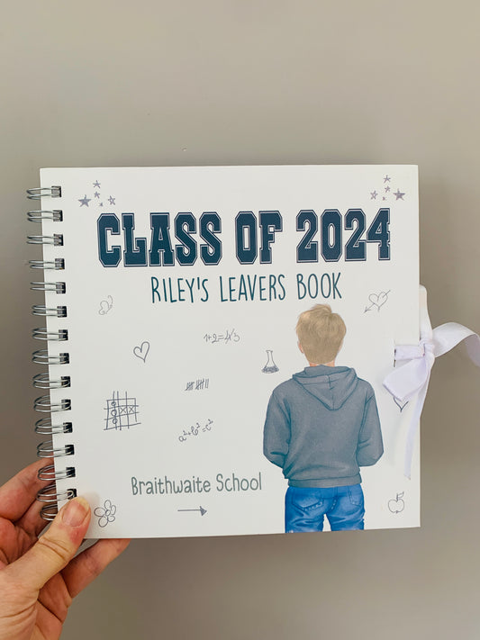 Boy chool leavers scrapbook