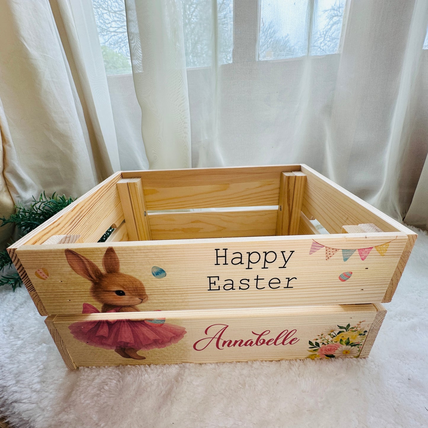 Ballerina Bunny Easter crate