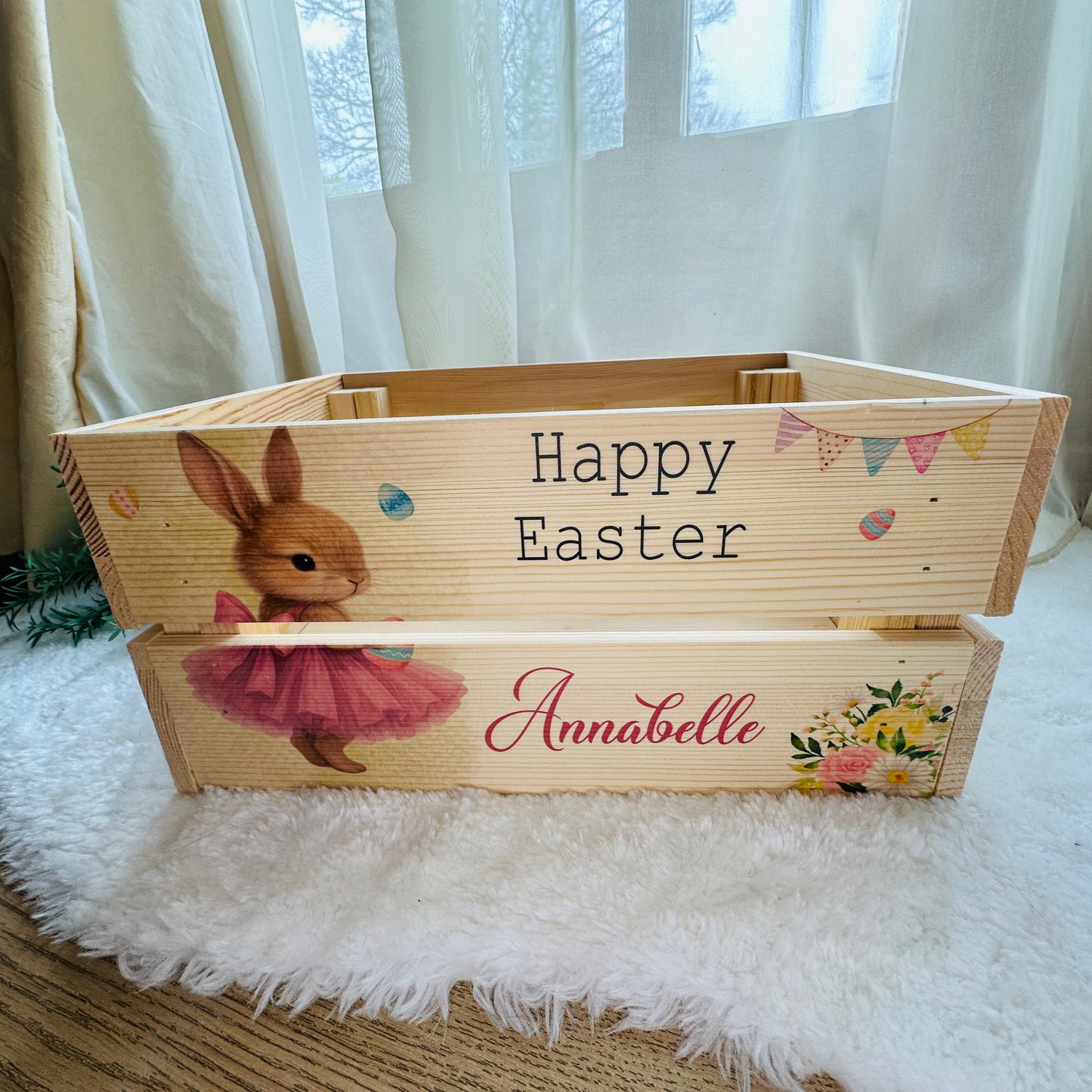 Ballerina Bunny Easter crate