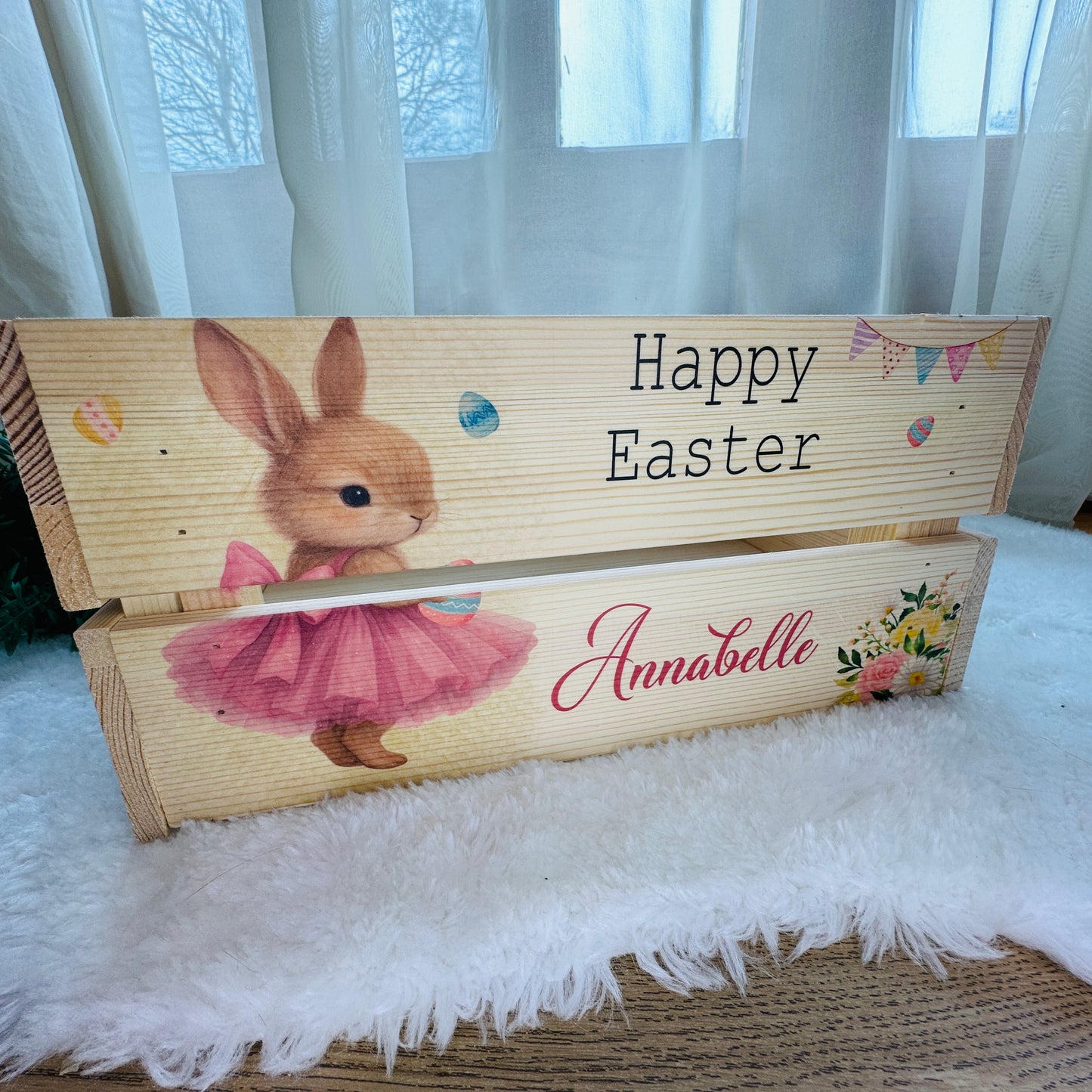 Ballerina Bunny Easter crate