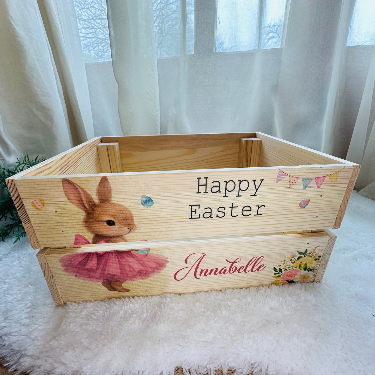 Ballerina Bunny Easter crate