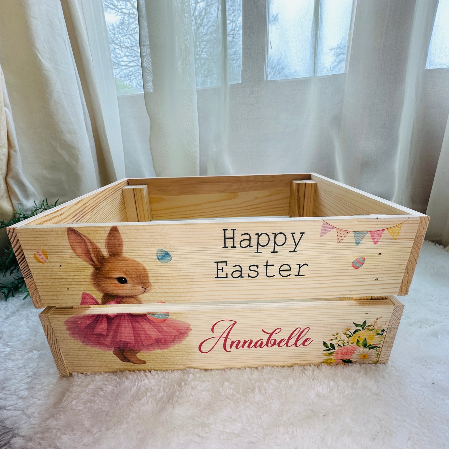 Ballerina Bunny Easter crate