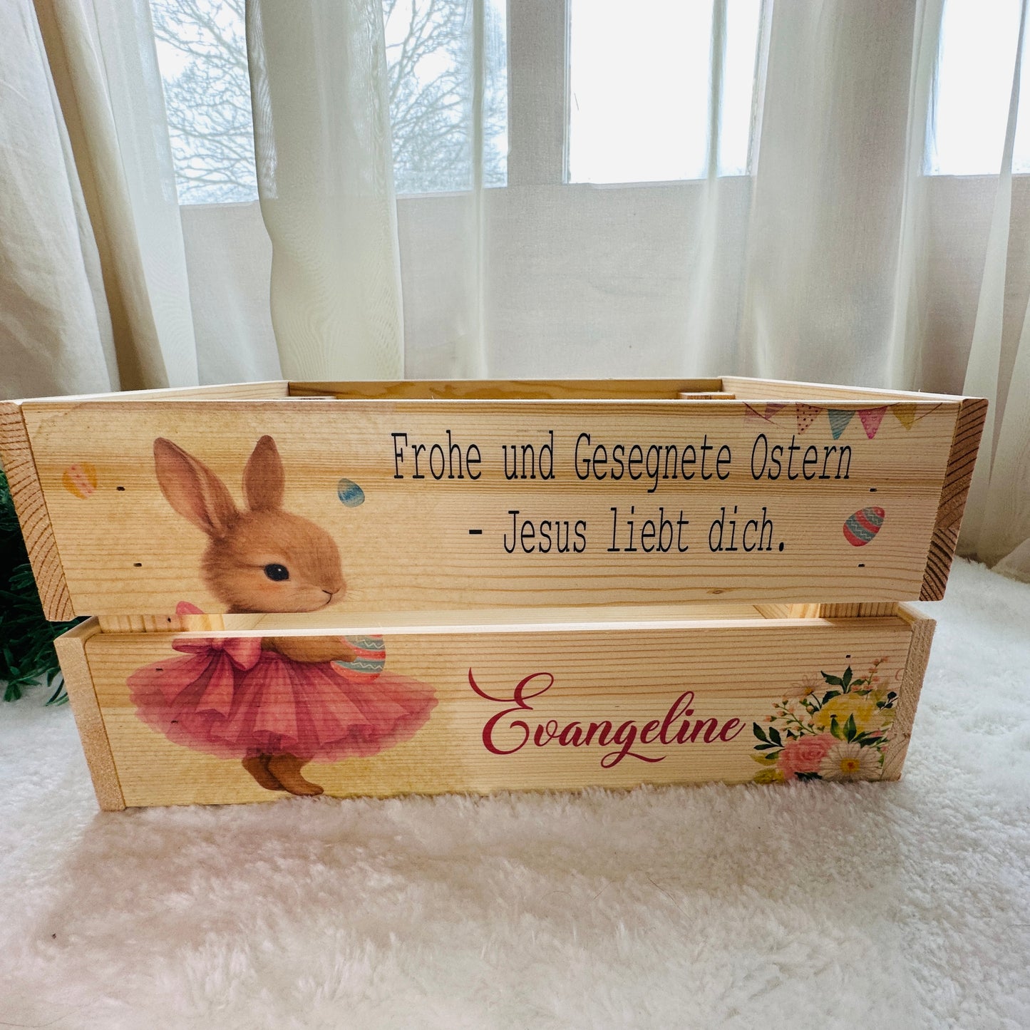 Ballerina Bunny Easter crate