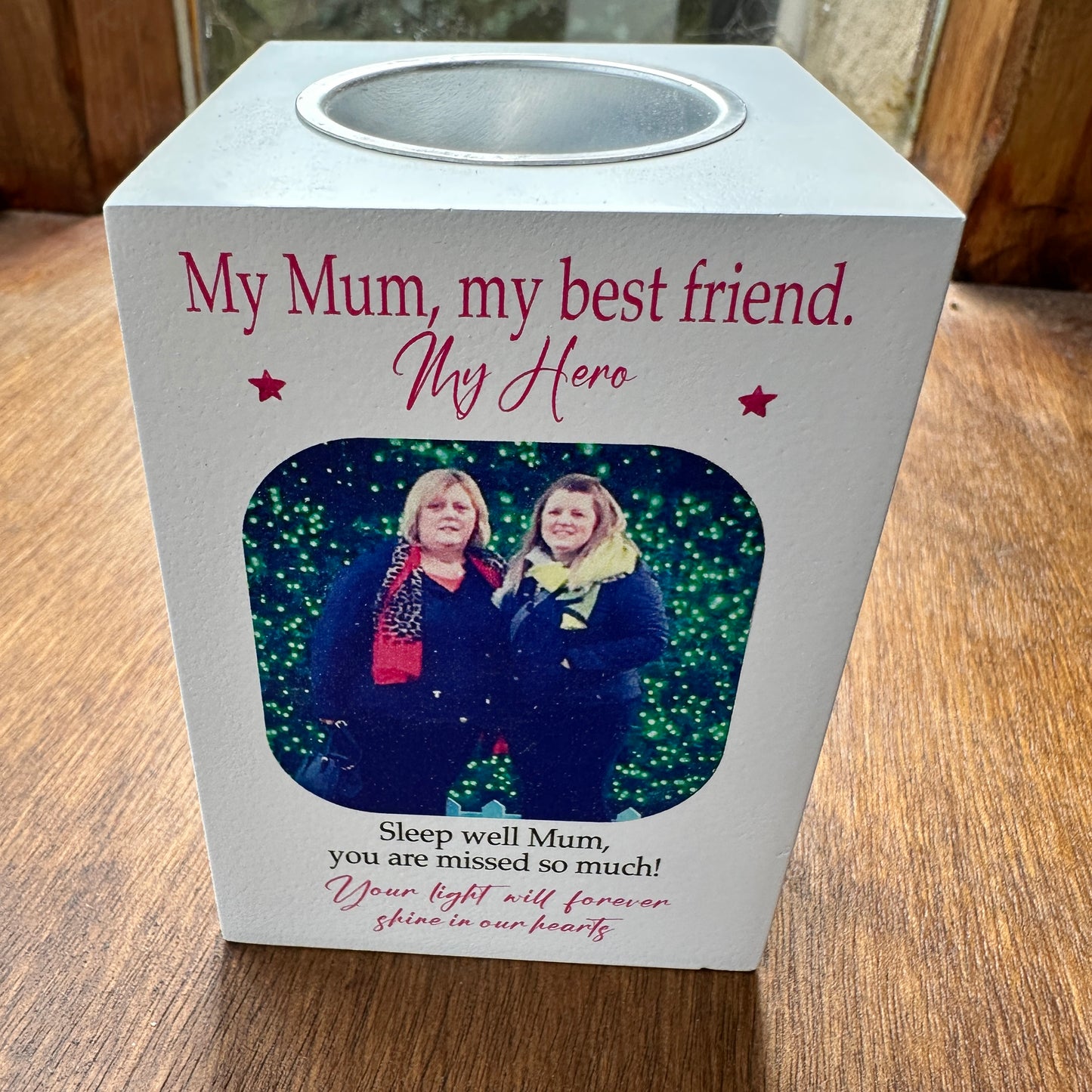 Memory candle holder