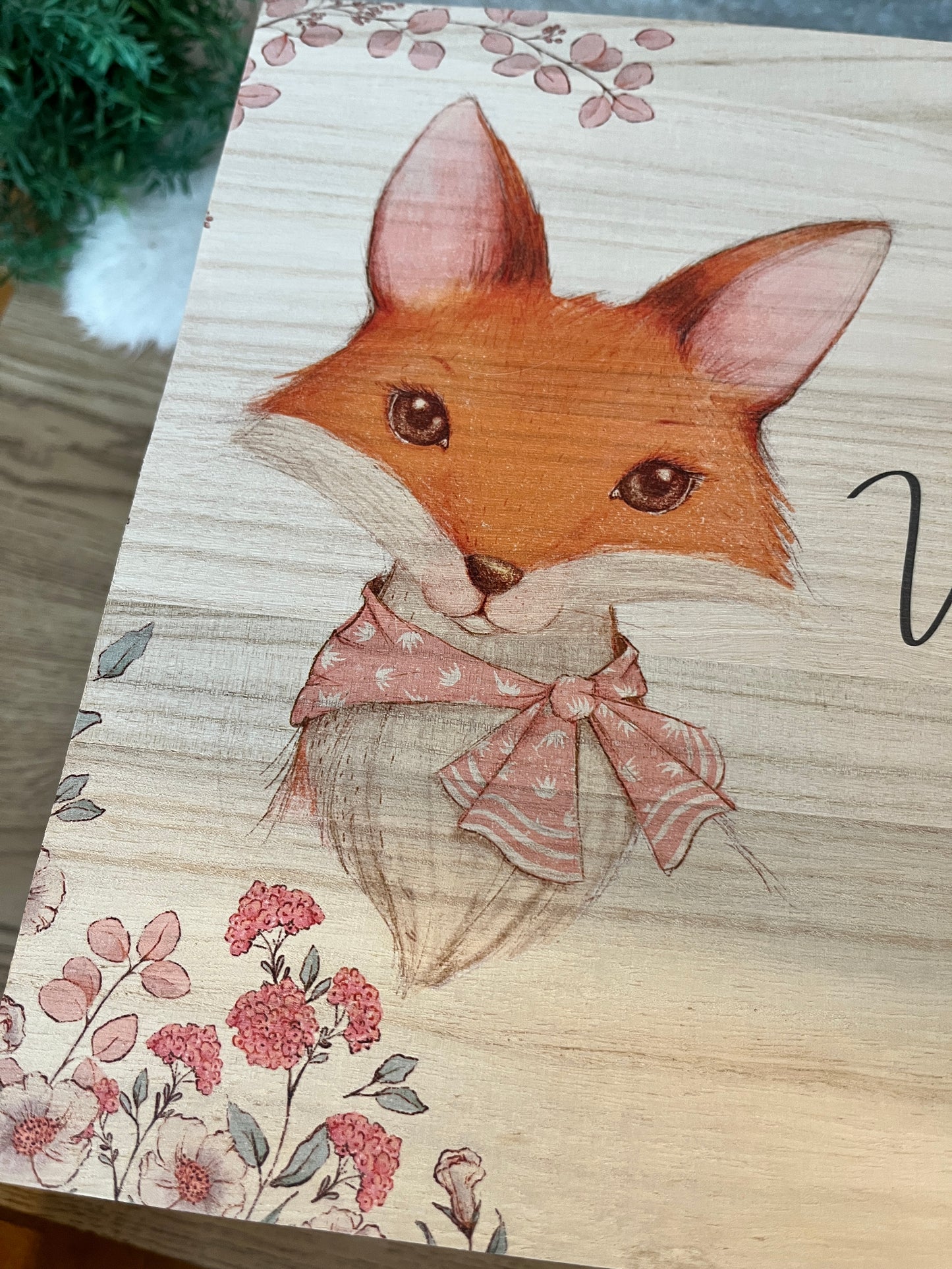 Fox keepsake box