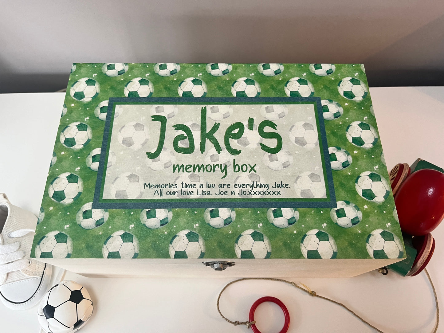 Football keepsake box