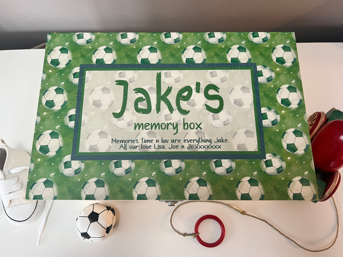 Football keepsake box