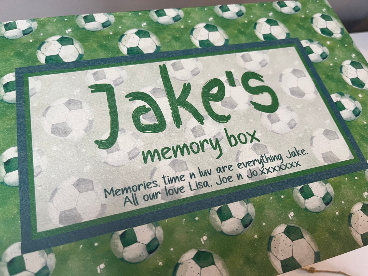 Football keepsake box