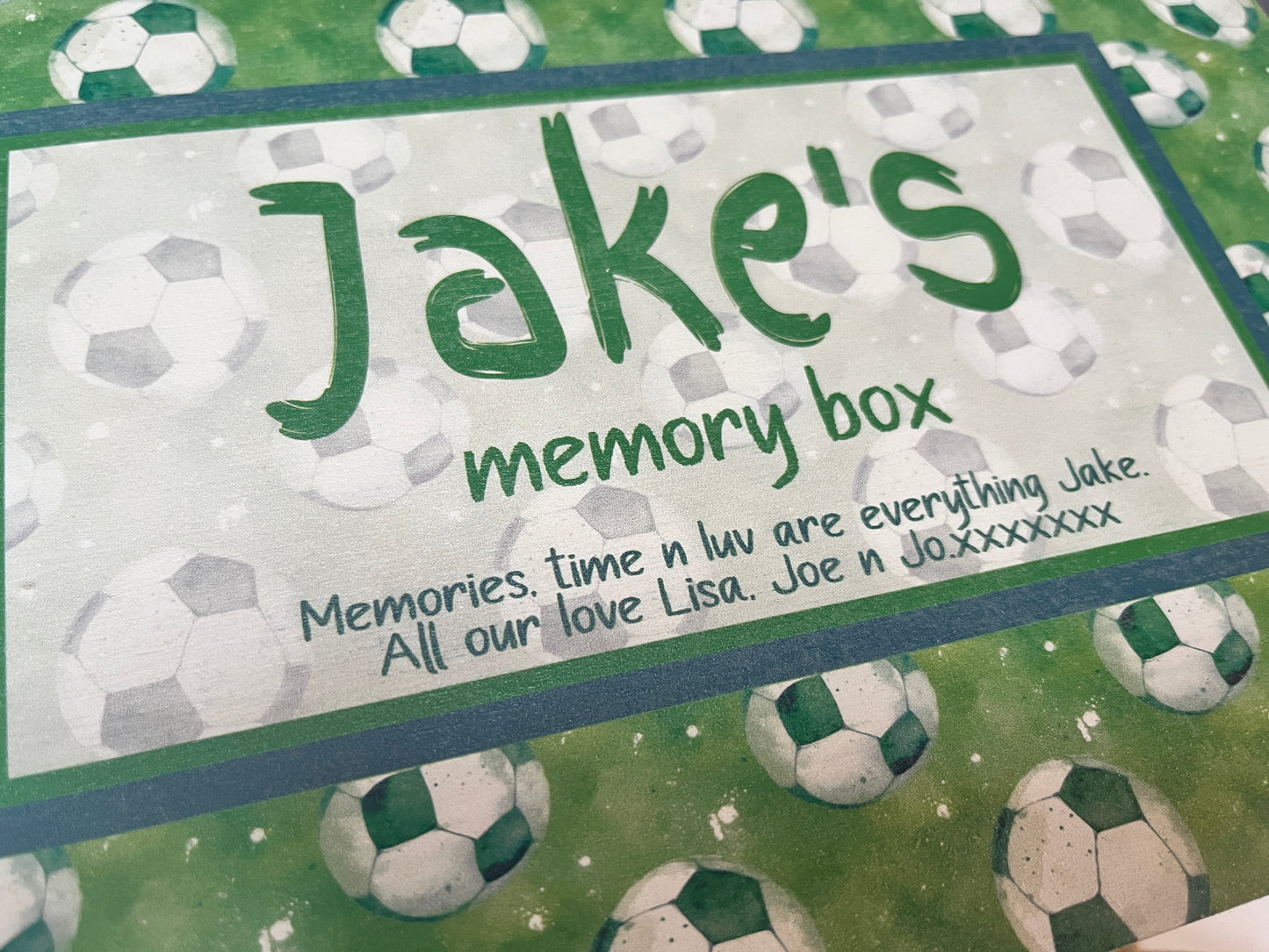 Football keepsake box