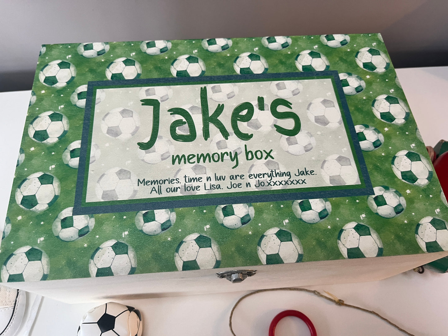 Football keepsake box