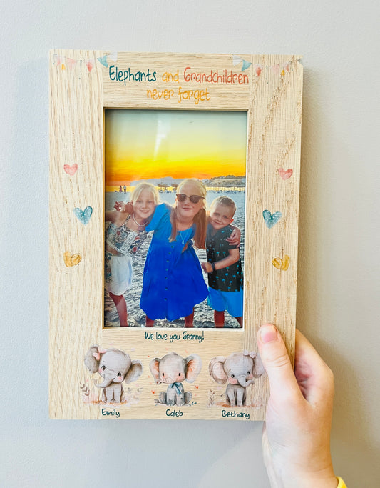 Elephant Grandparent photo frame