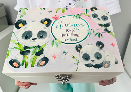Panda keepsake box