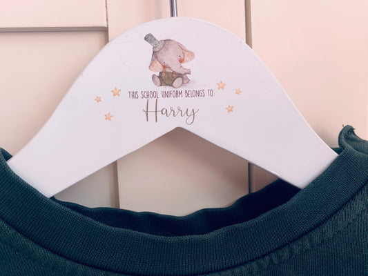 Ellie Elephant school uniform hanger