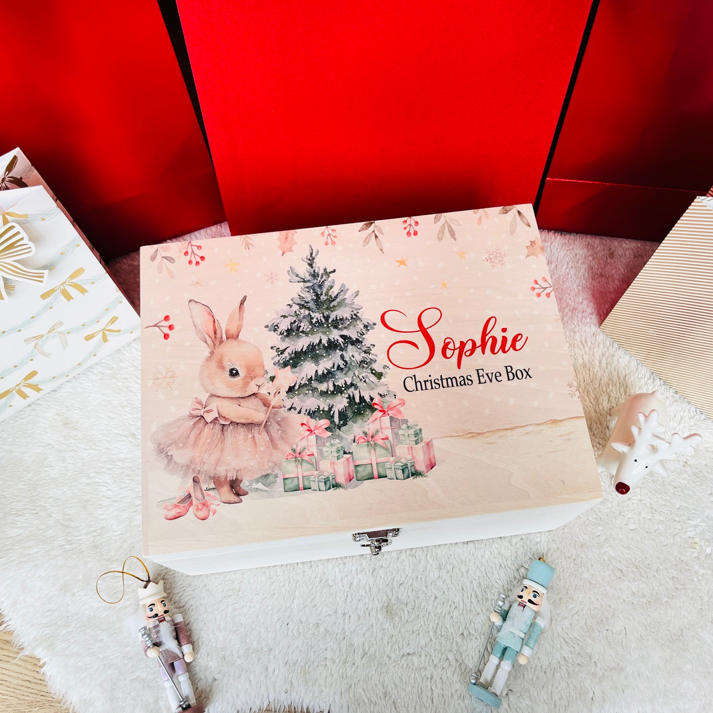 Christmas Ballerina Bunny Box