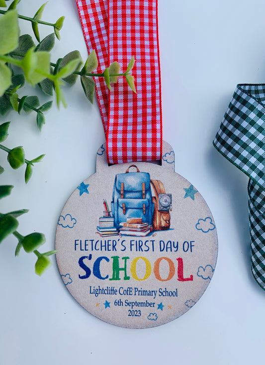 Starting school/ Nursery medal backpack