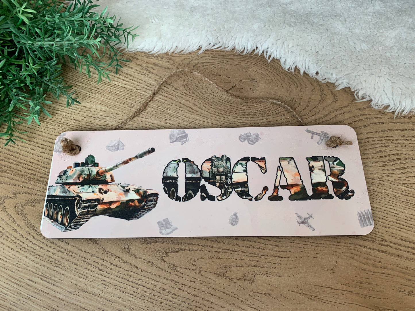 Military door sign