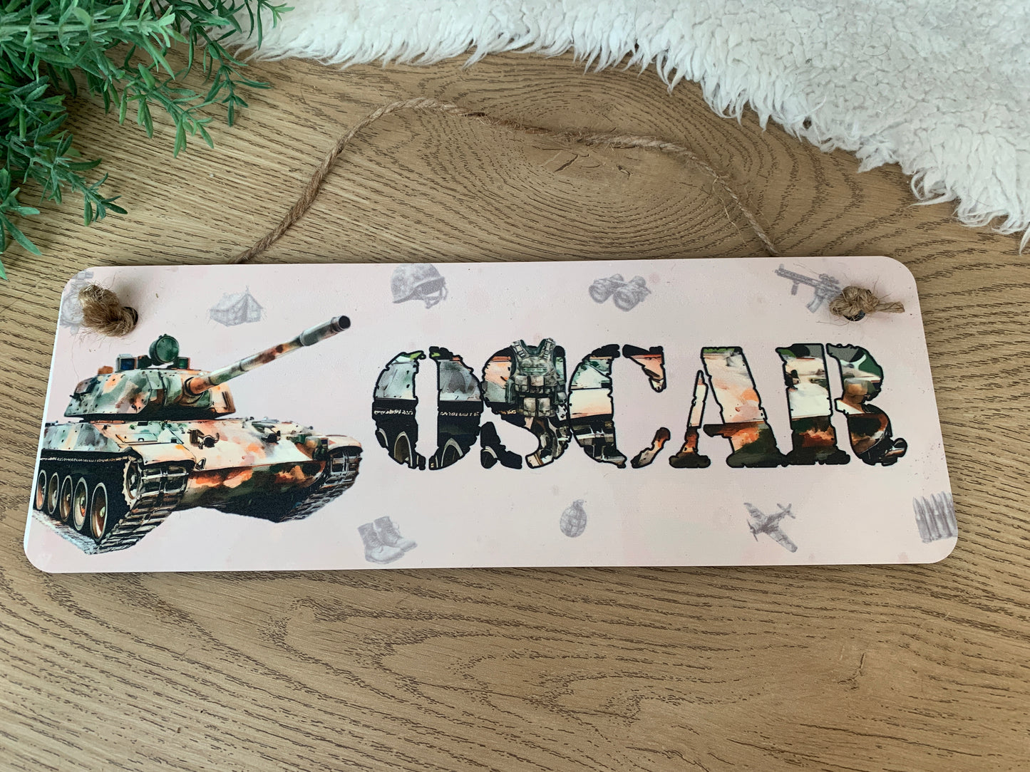 Military door sign