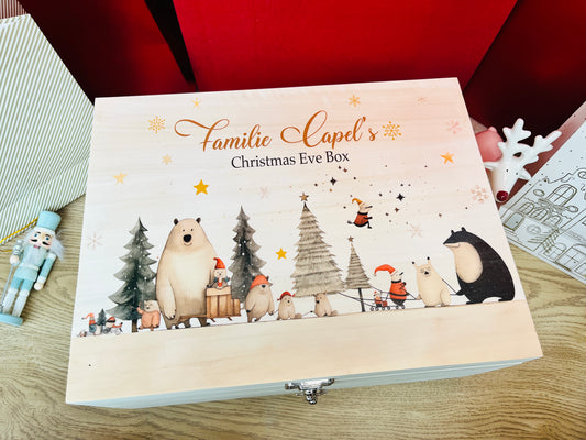 Christmas Woodland Bears Box