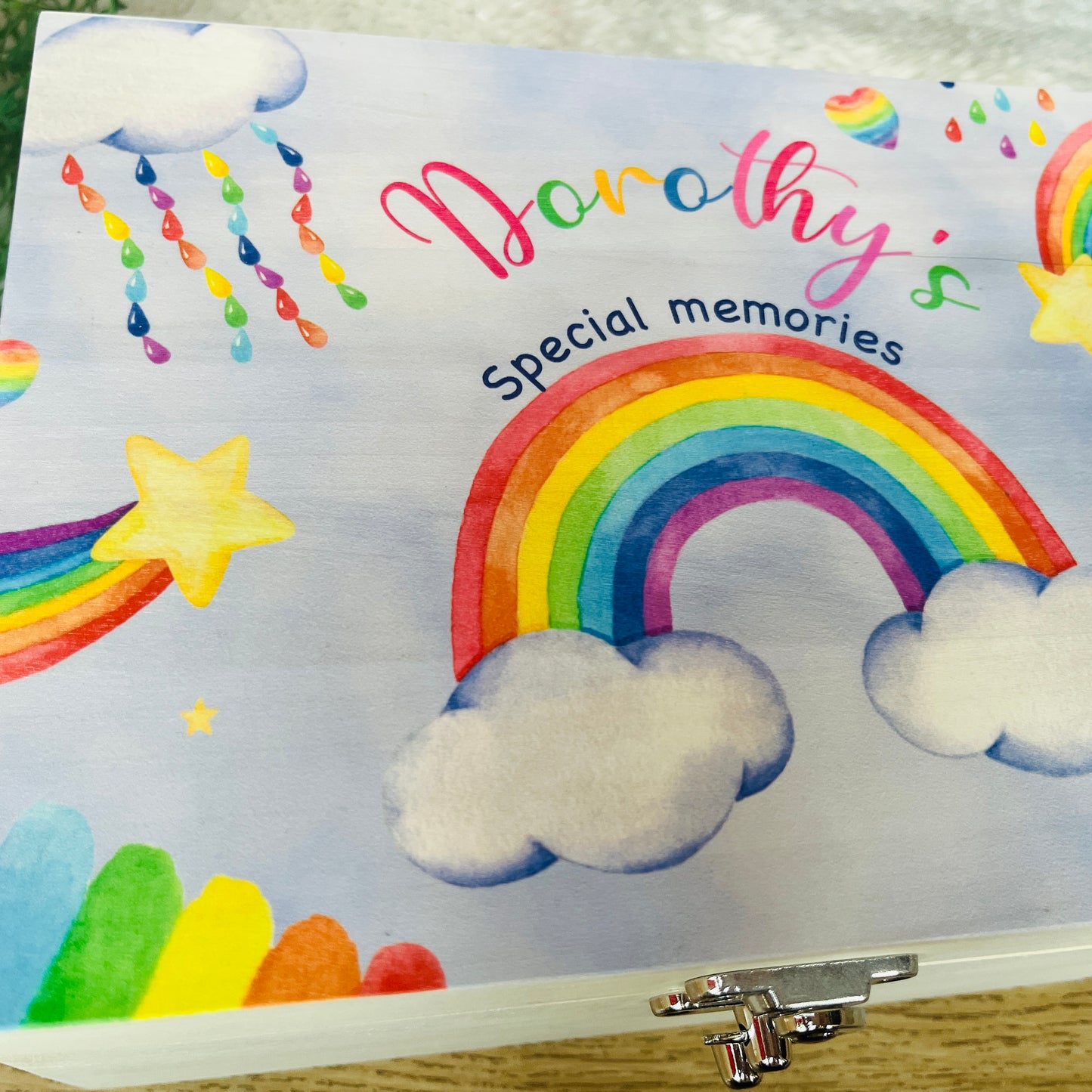 Rainbow keepsake box